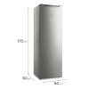 Freezer Vertical Gafa Gfup22P5Hrg 245lts Gris Plata