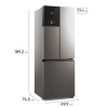 Heladera No Frost Inverter 523L Efficient AutoSense Multidoor Electrolux Im7S